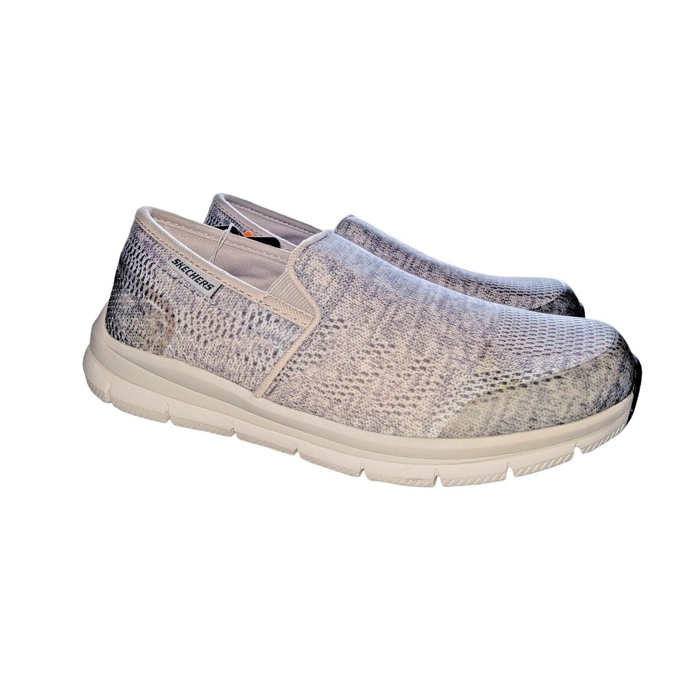 Skechers Work Flex Womens Gray Relaxed Fit EH Slip Resistant Comfort Shoes 6.5